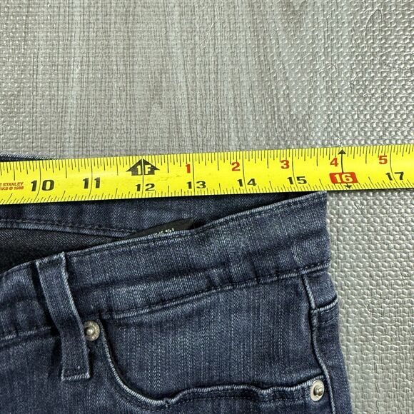 Hudson Skinny Blue Jeans Womens 30 Cut-Offs Hem Ankle Length - Picture 3 of 8